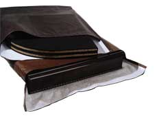 Table pad storage bags with table pads inside.