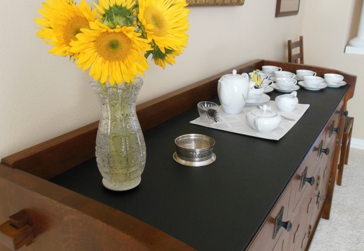 Black Buffet Pad black buffet table pad